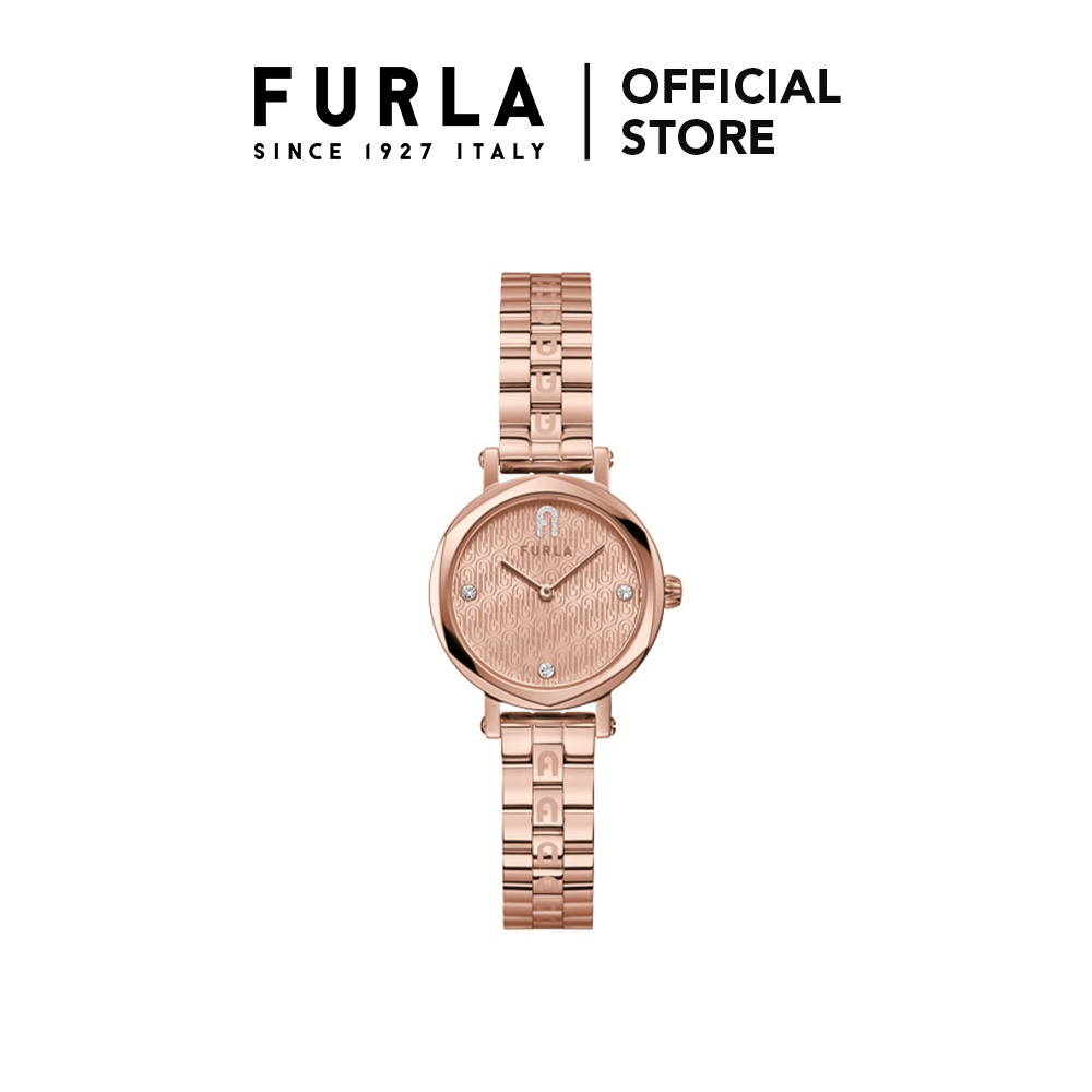 FURLA Petite Shape Rose Gold Tone Case Rose Gold Dial Watch