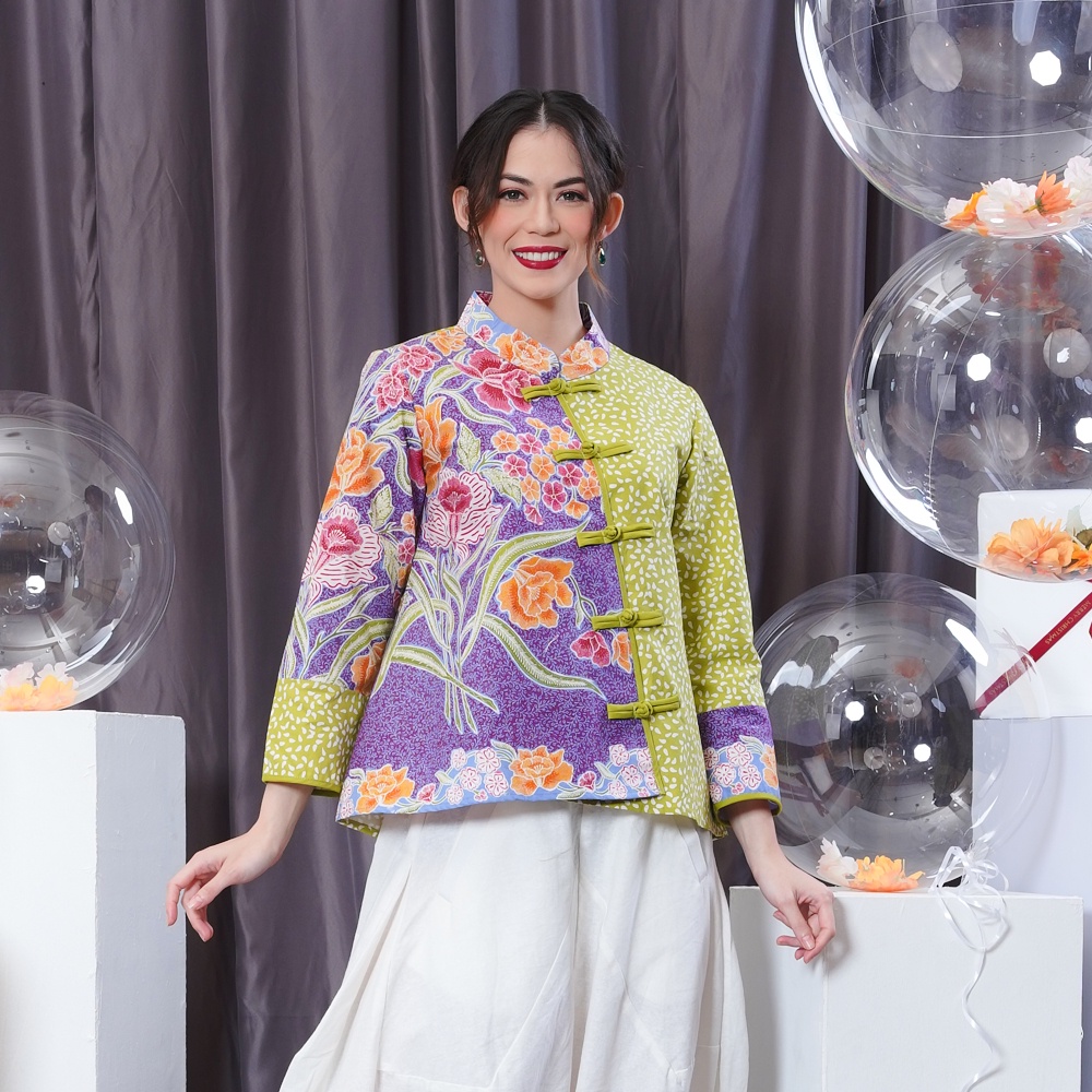 NONA RARA - Vivi Sebelas Encim T1864, Baju Batik Kasual Modern