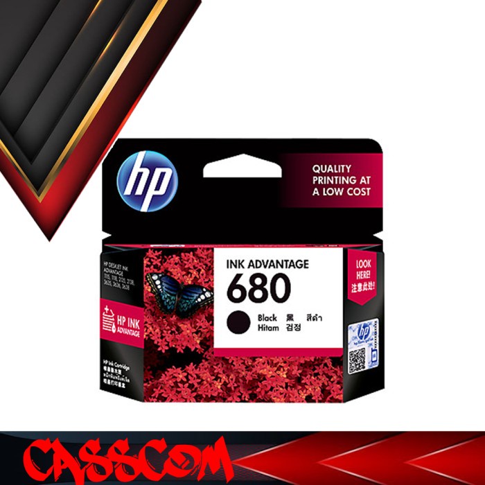 Ink Hp 680 Black Original Ink Advantage Cartridge