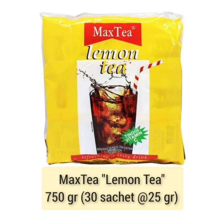 

BAYAR DITEMPAT maxtea lemon tea 30 sachet /TEH DIET/TEH PELANGSING/TEH HIJAU/TEH JATI CINA/TEH