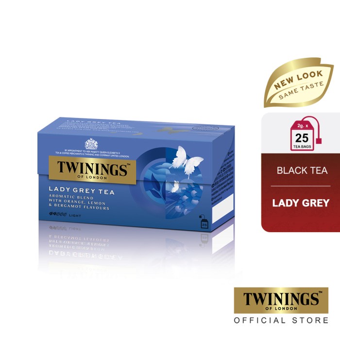 

TWININGS TEH CELUP LADY GREY TEA 25X2GR