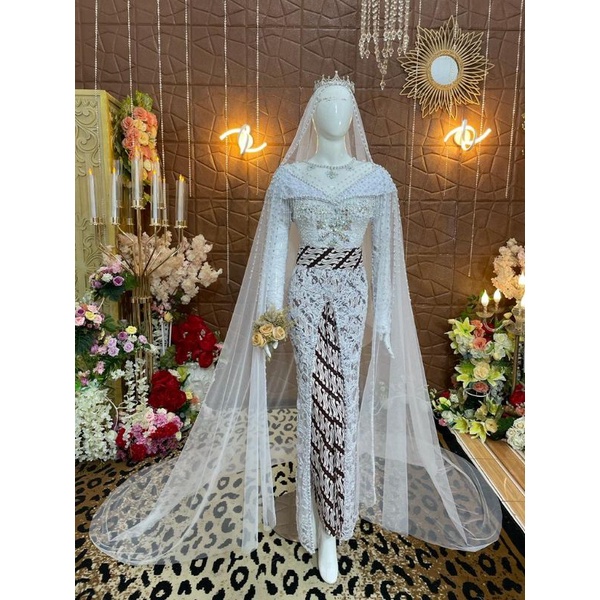 KEBAYA AKAD TUNIK PREMIUN /KEBAYA  MODEREN||KEBAYA AKAD SEMATA KAKIKEBAYA AKAD NIKAH | KEBAYA AKAD BARU