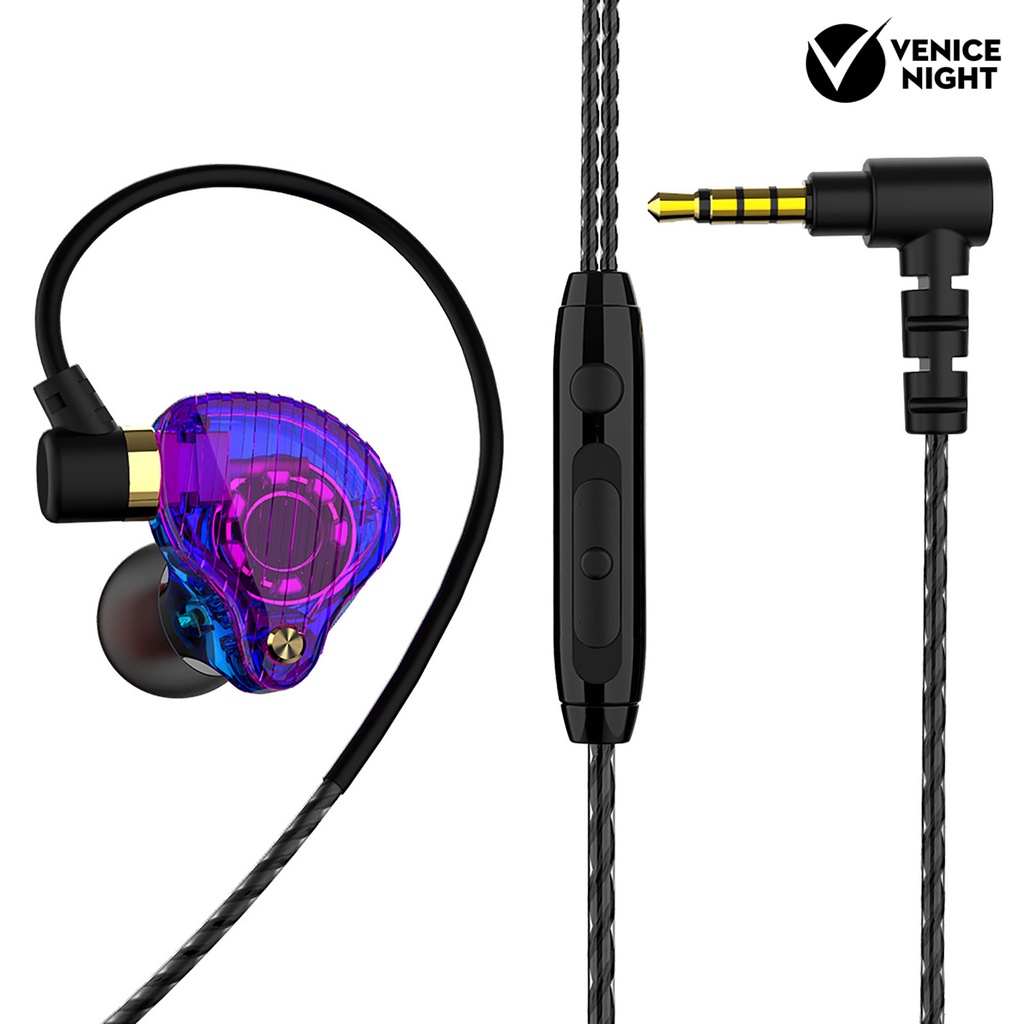 (VNEP) (Berkabel) 1 Set QKZ SK3 Earphone Ringan TPE Universal Earphone untuk Komputer