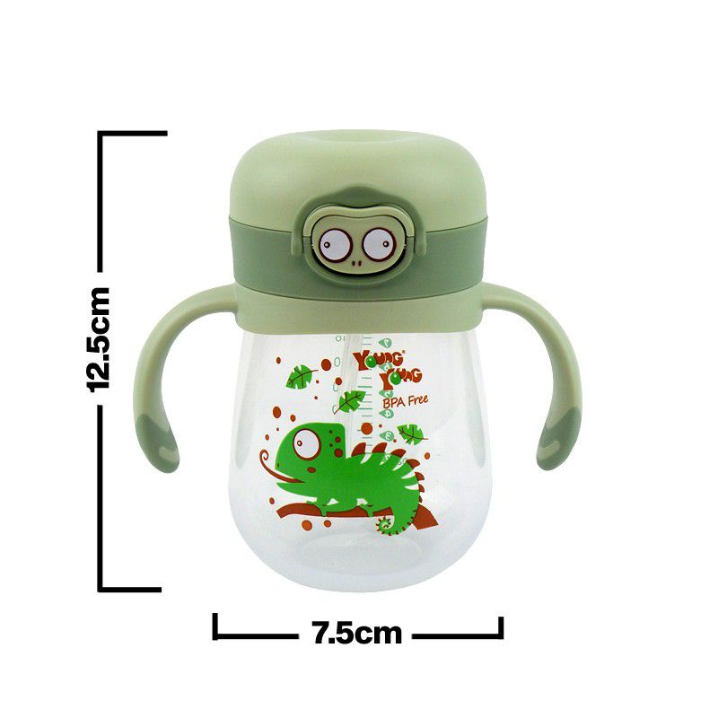 Young Young Botol Minum Bayi 240ml Animal Water / Botol Minum Sedotan