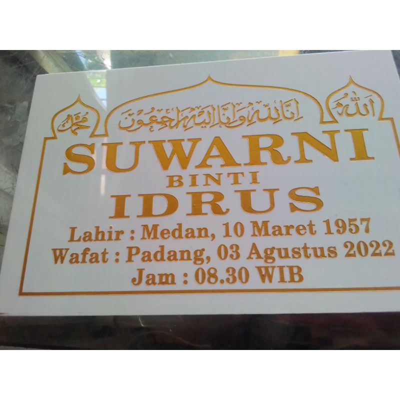 Nama Batu Nisan Granit Putih 2030