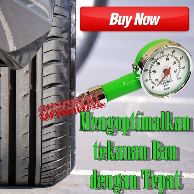 Alat Pengukur Tekanan Ban TEKIRO mengukur tekanan Angin 60 Psi  Menjaga Tekanan udara ban mobil moto