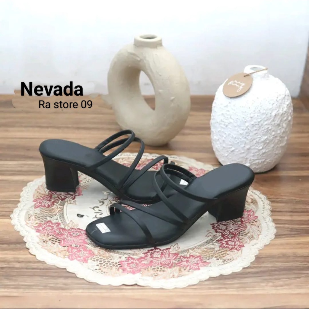 Sandal Heels Wanita Sandal Hak Tahu Wanita Premium