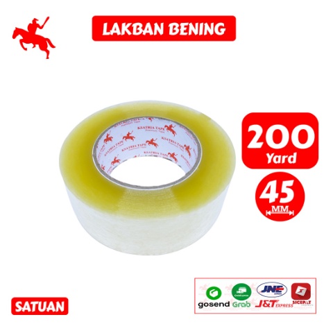 

Lakban OPP Tape / Lakban Bening KSATRIA Tape 200 Yard