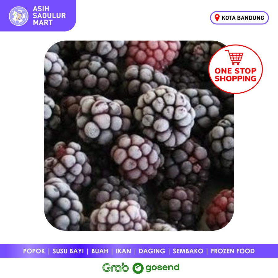 Buah Blackberry Frozen 500gr / 1kg Promo Murah Bandung | Asih Sadulur Mart