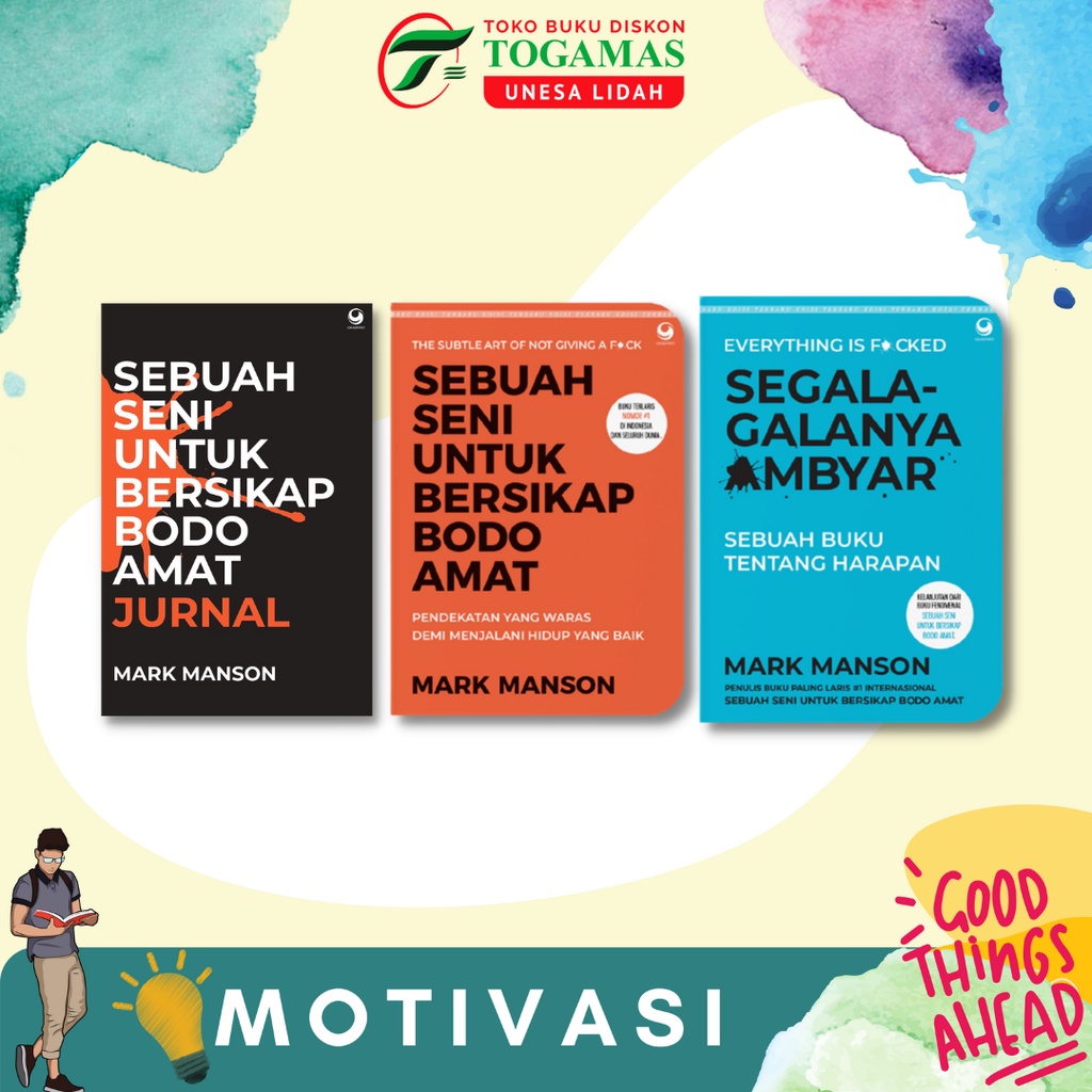 BEST SELLER!! JURNAL SEBUAH SENI UNTUK BERSIKAP BODO AMAT // SEGALA GALANYA AMBYAR - MARK MANSON