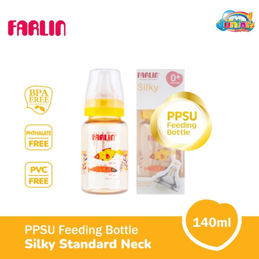 Farlin Silky PPSU Standard Neck Feeding Bottle 140ml