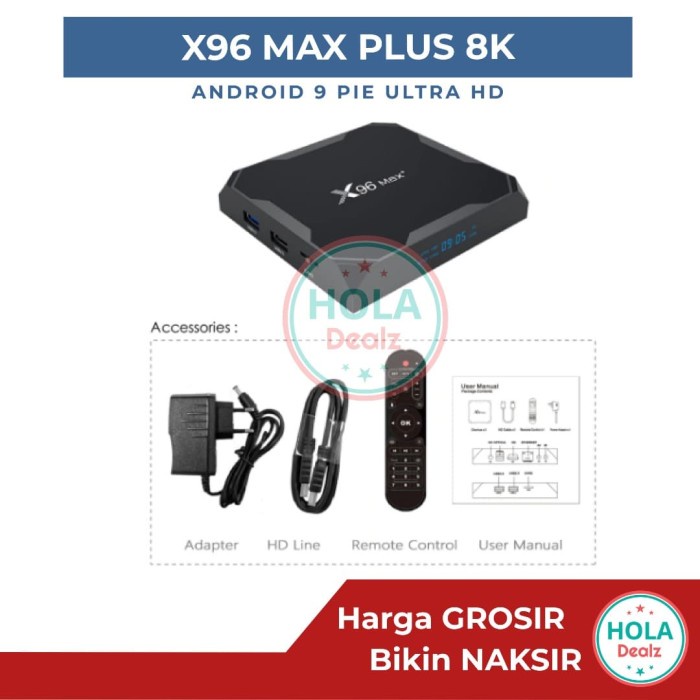 Produk Terbaru X96 Max Plus Pro Smart Android Tv Box 2Gb 16Gb 4K Ultra Hd Original