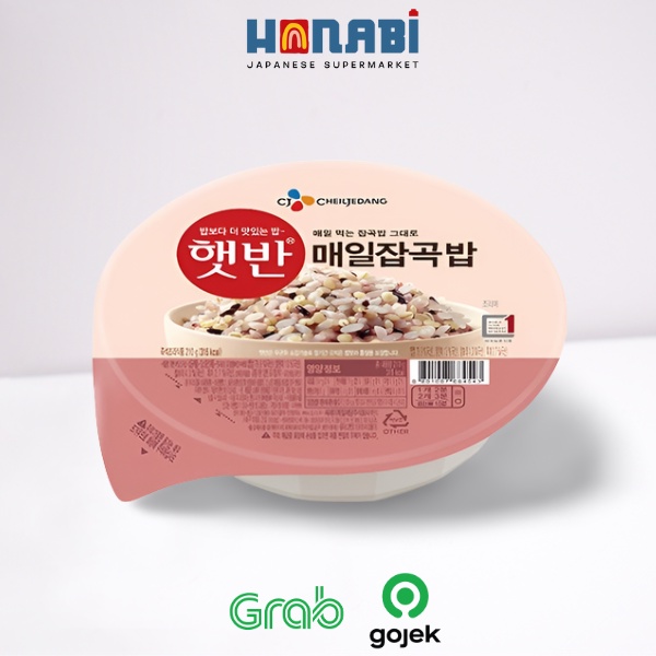 

CJ Hetban Cooked Multigrain Rice 210g - Nasi Multigrain Instan Made In Korea