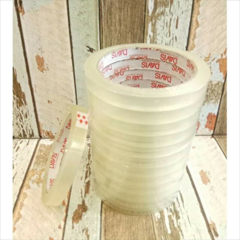 

selotip isolasi bening 0.5inch