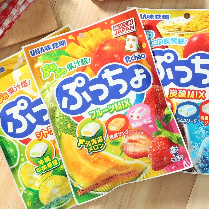 

Uha Cola / Citrus / Fruit Flavour Gummy Candy Japan 90 gr
