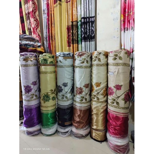 Bahan Kain Gorden Motif Meteran Bahan Blackout Import  SAMANTHA