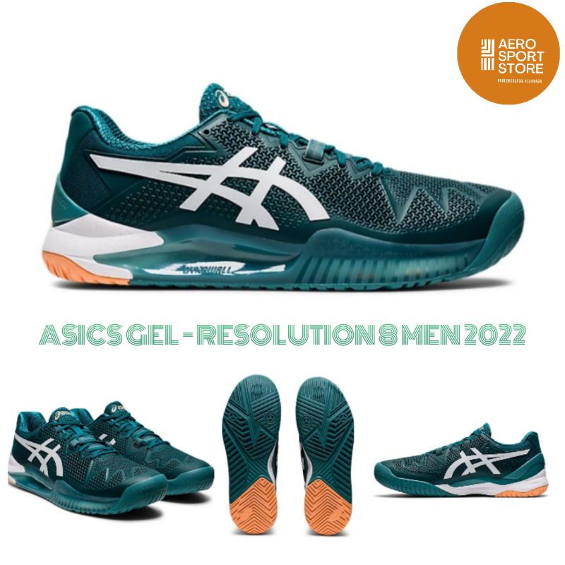 [ SEPATU TENIS LAPANGAN ASICS GEL RESOLUTION 8 MEN 2022 ORIGINAL ]