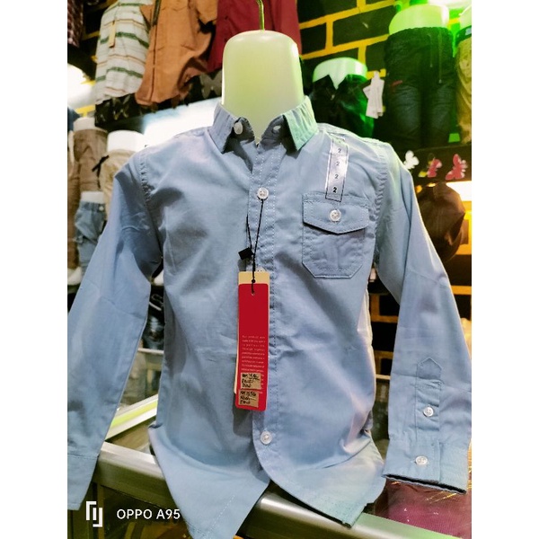 kemeja EZIO anak cowok premium murah