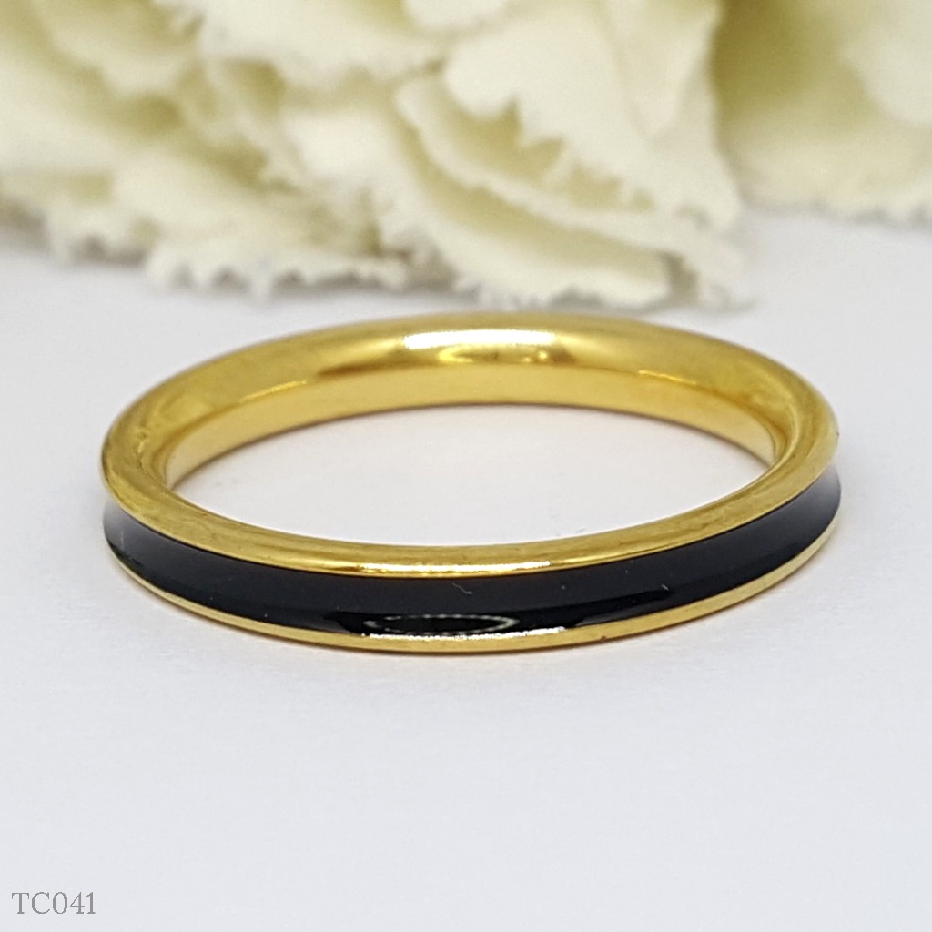 PGX Cincin Titanium Couple Tunangan Aksesoris Fashion Perhiasan Anti Karat - TC091