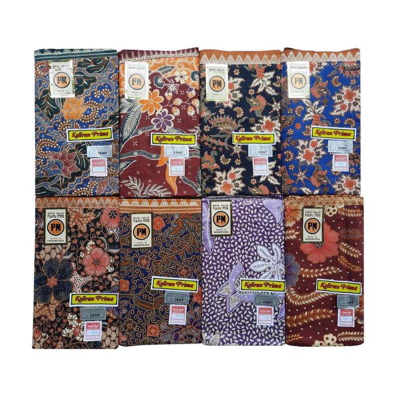 Kain Panjang Batik PM Pulau Mas Cap Cent Original Samping Kebat Sewek Tapih Kain Jarik Batik Katun H