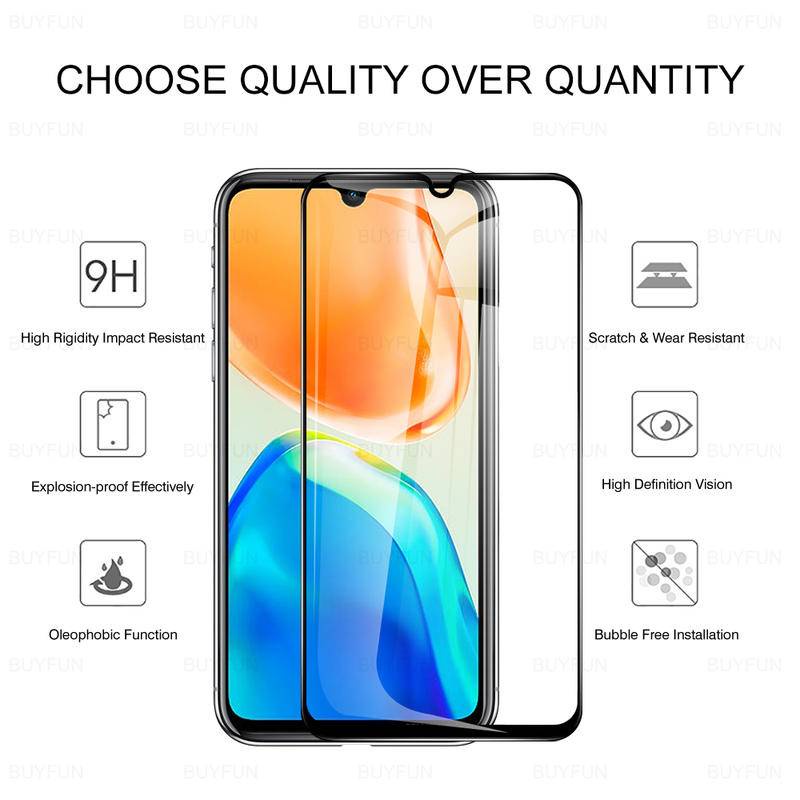 3pcs Pelindung Layar Tempered Glass Untuk Vivo V25 V25E V21 V21E Y35 4G Y21 Y31 Y21S Y33S Y51