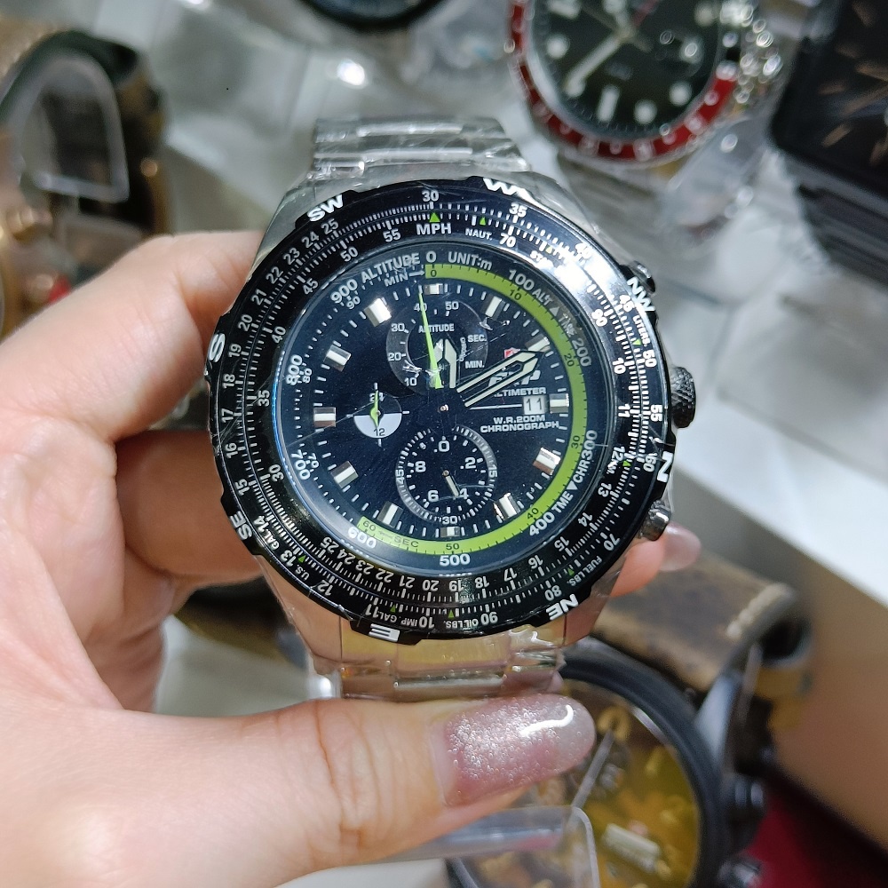 Jam Tangan Pria Expedition Original 3005 Green / Blue / Black