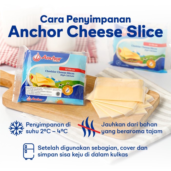 

T0P ANCHOR KEJU CHEDDAR SLICES 2 X 200G NICE