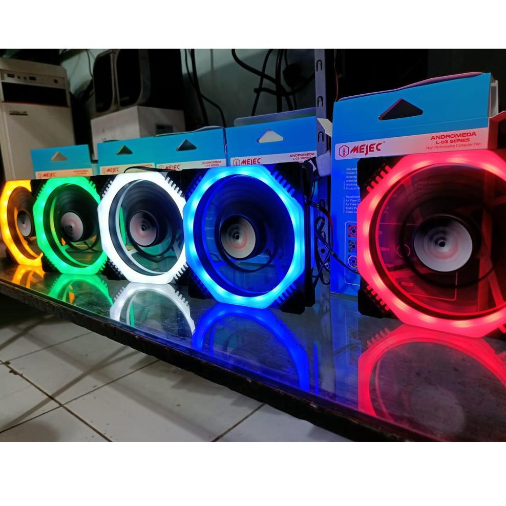 Stok banyak Fan Casing 12Cm Adromeda L-03 - Kipas Pendingin PC LED Biru MFJ