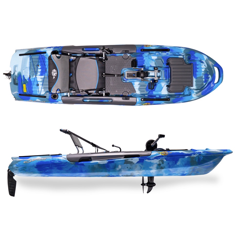 3 Waters Kayak – Big Fish 103 - single person pedal kayak - pedal kayak fishing - pedal kayak