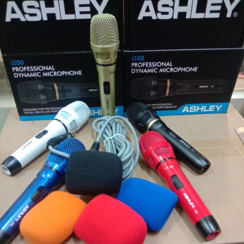 MIC KABEL ASHLEY I200 GARANSI RESMI FREE BUSA MIC