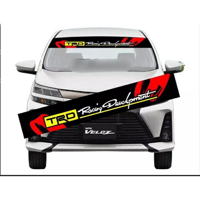 STIKER MOBIL STIKER KACA DEPAN TRD RACING DEVELOPMENT