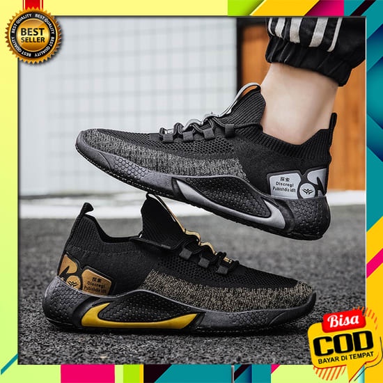 Sepatu Spatu Kets Sport Sneakers Pria Cowok Import Original 100% Kasual Keren Murah Kekinian Terbaru