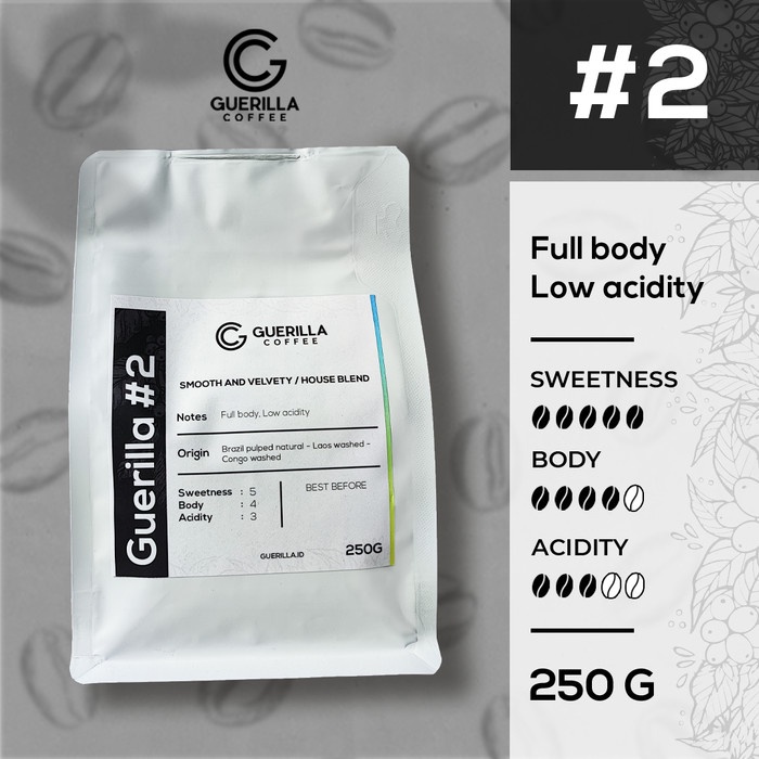 

BIJI KOPI 250 GRAM FULL ARABICA - GUERILLA 2