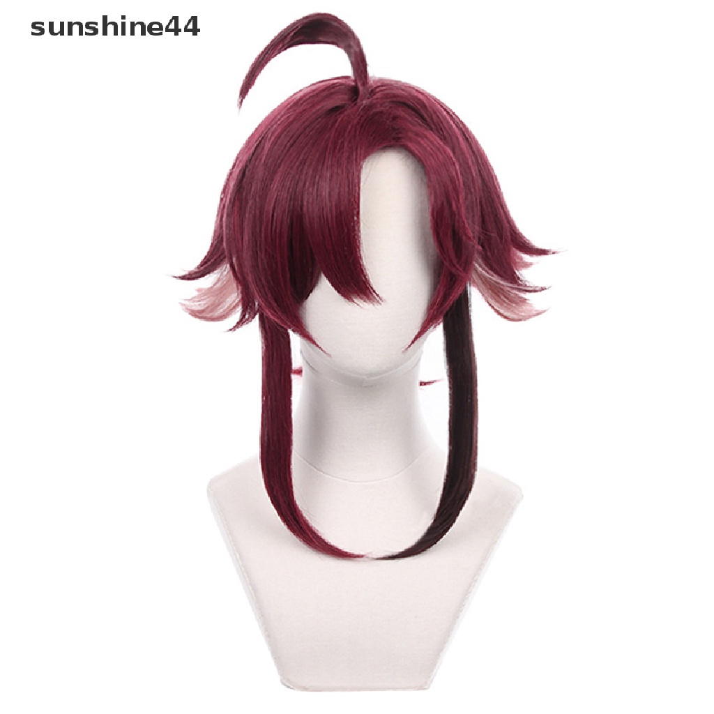 Sunshine Genshin Impact Shikanoin Heizou Wig / Rambut Palsu Pendek Gaya Harajuku Untuk Cosplay