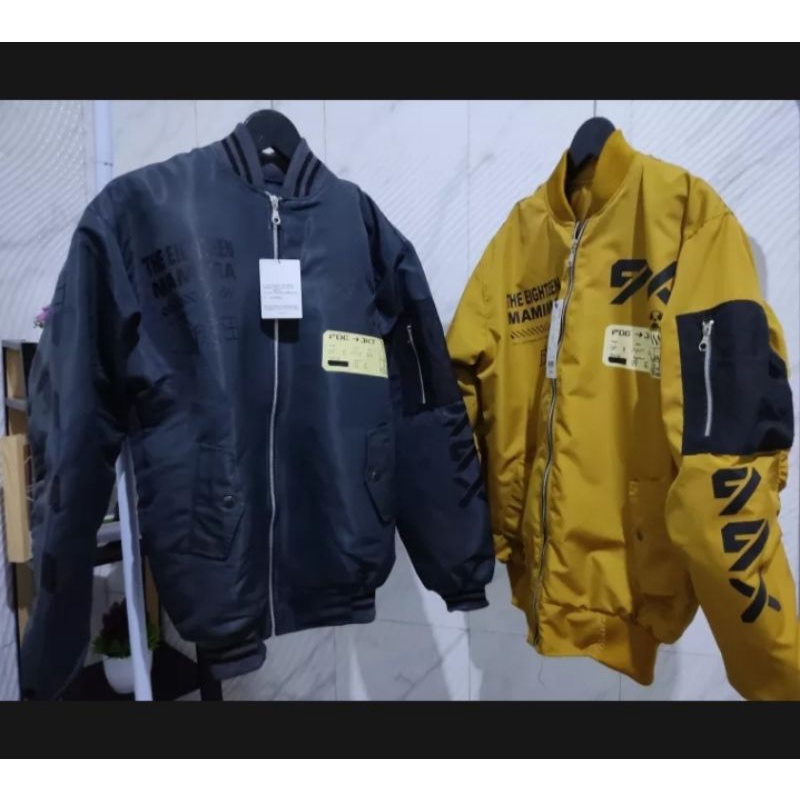 Jaket Pria Motif - Jaket Distro Motif - Jaket Bomber Motif Size M L XL XXL