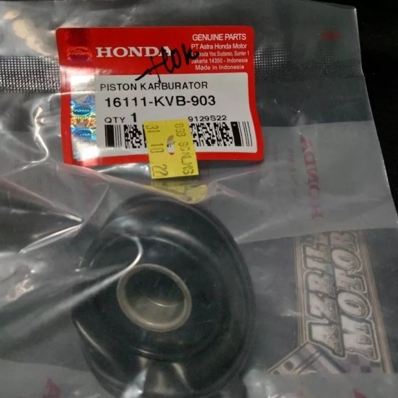 KARET VACUM PISTON KARBU BEAT VARIO ORIGINAL AHM