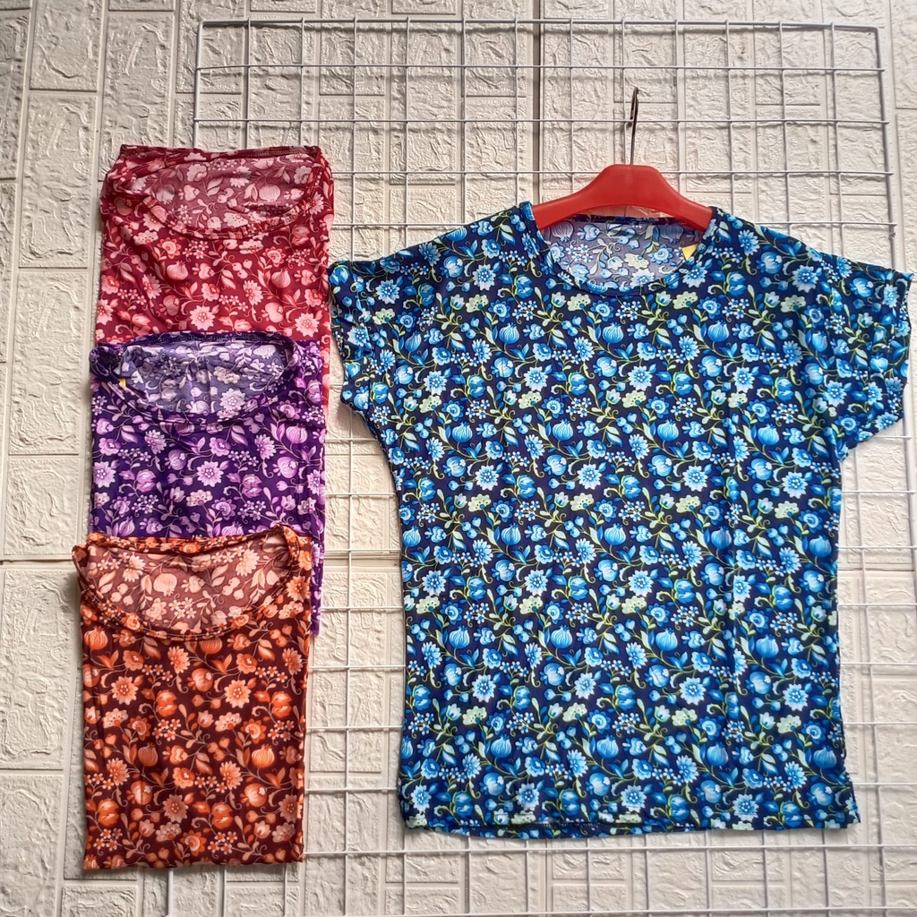 Kaos Oblong Korea Stendy Lengan Pendek Wanita