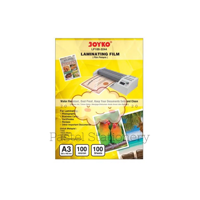 

Plastik Laminating A3 Joyko - Plastik Laminating Joyko A3