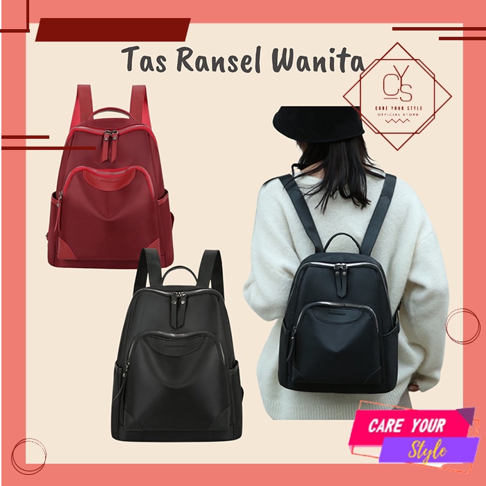 CYS Tas Ransel Backpack Fashion Tas Ransel Anti Air Sekolah Kuliah Kerja T245