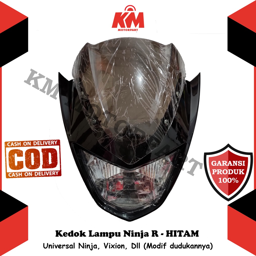 Kedok Lampu Depan Ninja R Vixion Dll