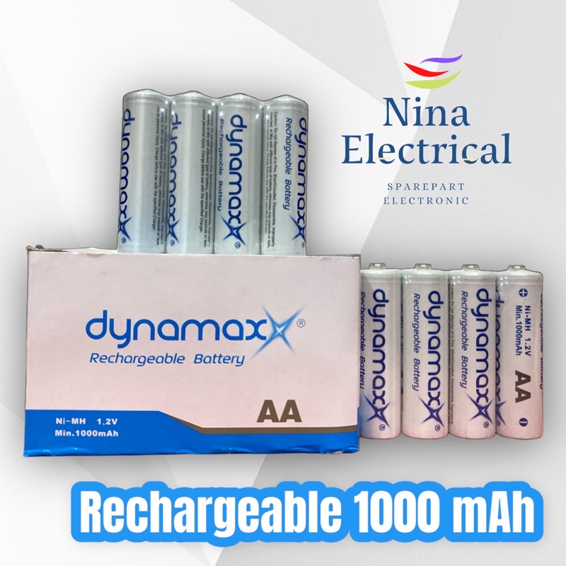 BATERAI DYNAMAX CHARGE AA RECHARGEABLE 1000mAh