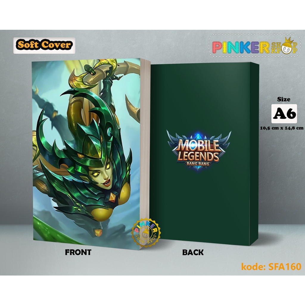 

(SFA160) Pocket Note Anime Mobile Legends Karrie Bladed Mantis Softcover