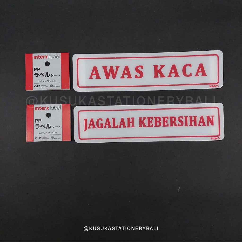 

SIGN PLATE SGX-01 PAPAN TANDA AK - JK