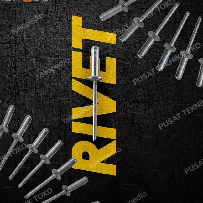 NUFFOS PAKU RIVET 4 MM - BLIND RIVET 4 MM x 12.7 MM - NUFFOS 550