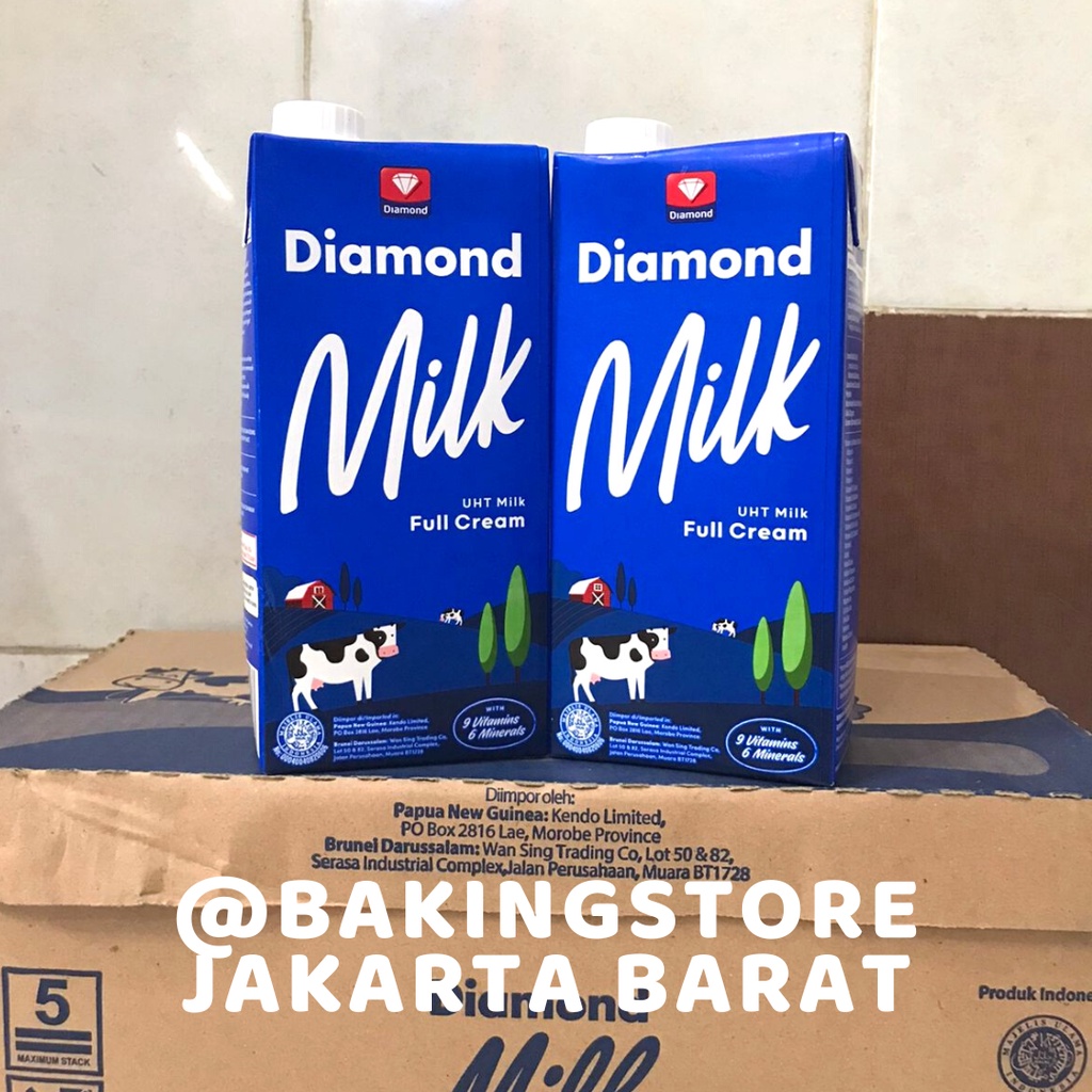 

[KARTON] Susu UHT Diamond Full Cream 1 Liter