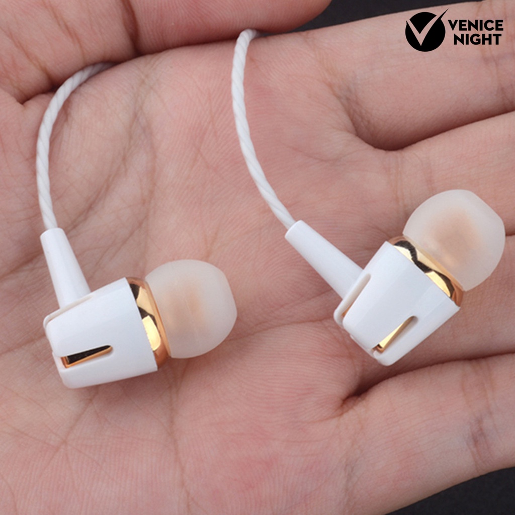 (VNEP) (Berkabel) YM108 Earbud Universal Wire Control Heavy Bass 3.5mm Ergonomis In-Ear 4D Stereo Earphone untuk Olahraga