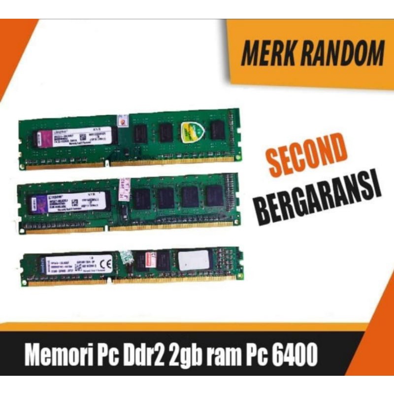 FE TECNO - Memori PC DDR2 2GB RAM PC 6400 (SECOND)