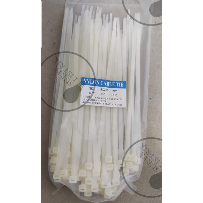 

BISA COD Kabel Ties Cable Tie Kabel Tie PUTIH 100pc