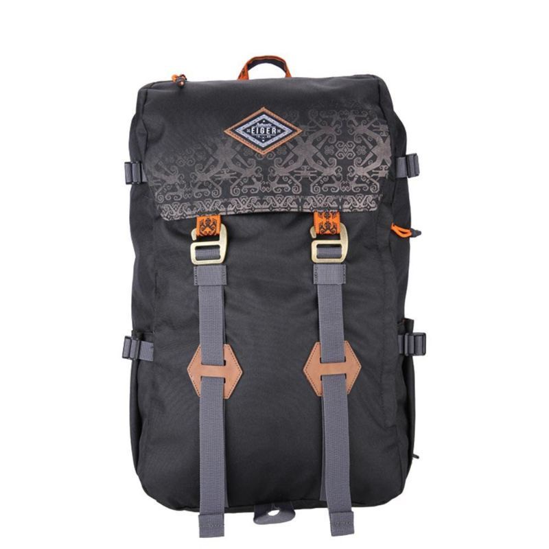 ORIGINAL Tas ransel R.LT 14 backpack Pillars Borneo Eiger89 tas punggung travel-Hitam