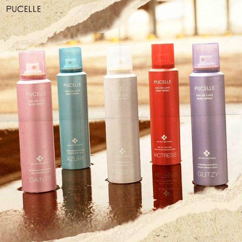 Ningrum - Pucelle Eau De Luxe Body Spray Lucent 150ml | Parfume Spray Tahan Lama 100% Original - 9504